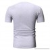 Mens Leisure Fashion Summer Round Neck Personalit Print Short Sleeve Top Blouse Gray B07QFKYKWQ